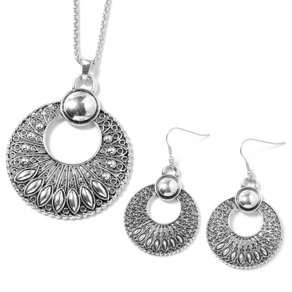 Earrings and Pendant Necklace